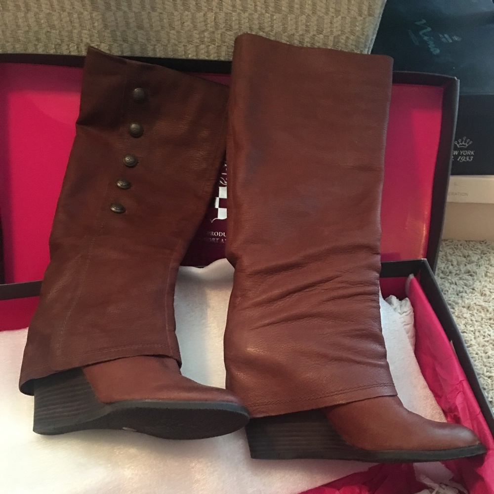 Vince Camuto Almay Boots- Whiskey 7M